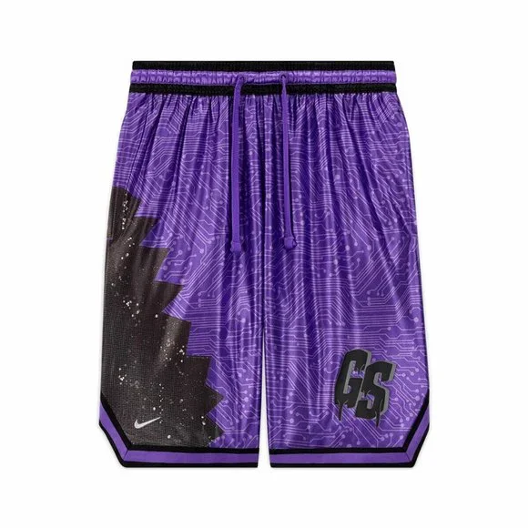NIKE LEBRON X SPACE JAM GOON SQUAD DRI-FIT BASKETBALL SHORTS Purple DJ3875-560 - Picture 5 of 12